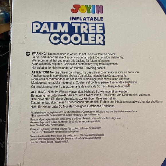 Palm Tree Cooler Inflatable - Picture 5 of 5